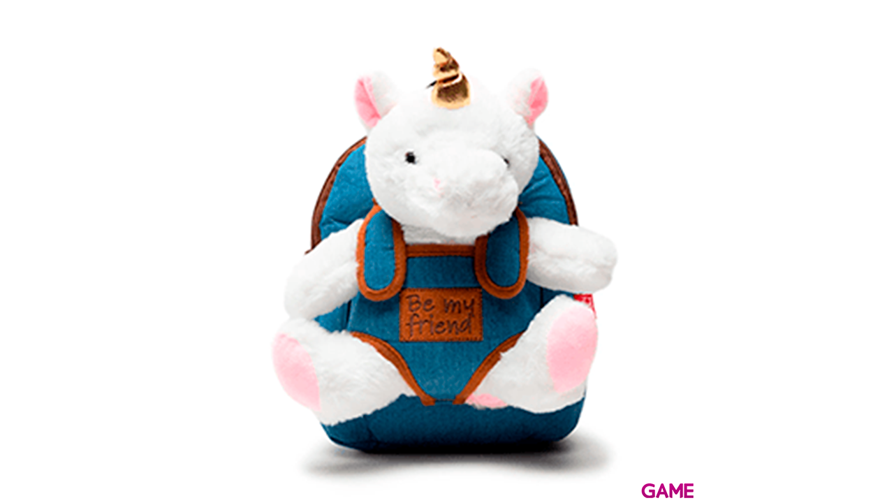 Mochila peluche Unicornio Tiara 26cm-0