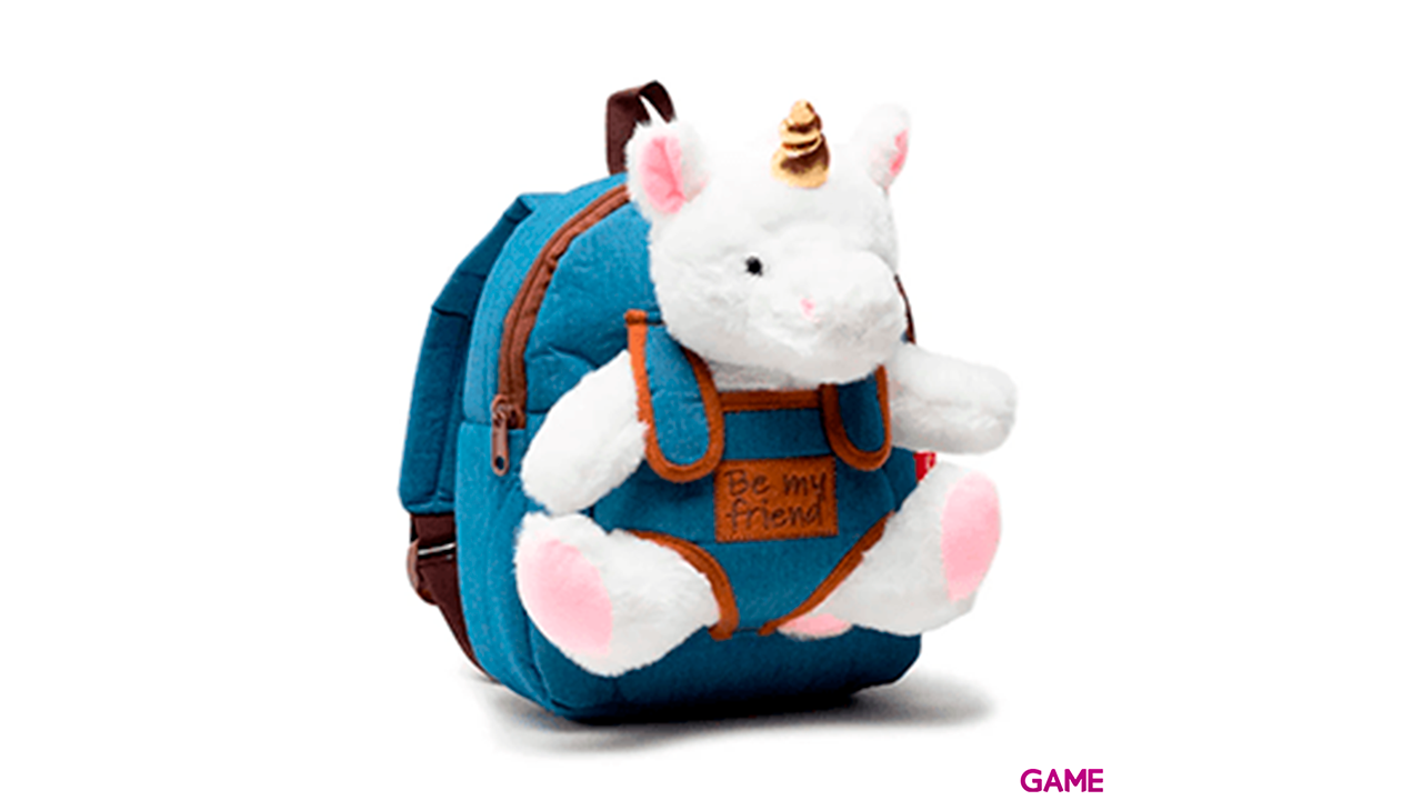 Mochila peluche Unicornio Tiara 26cm-1