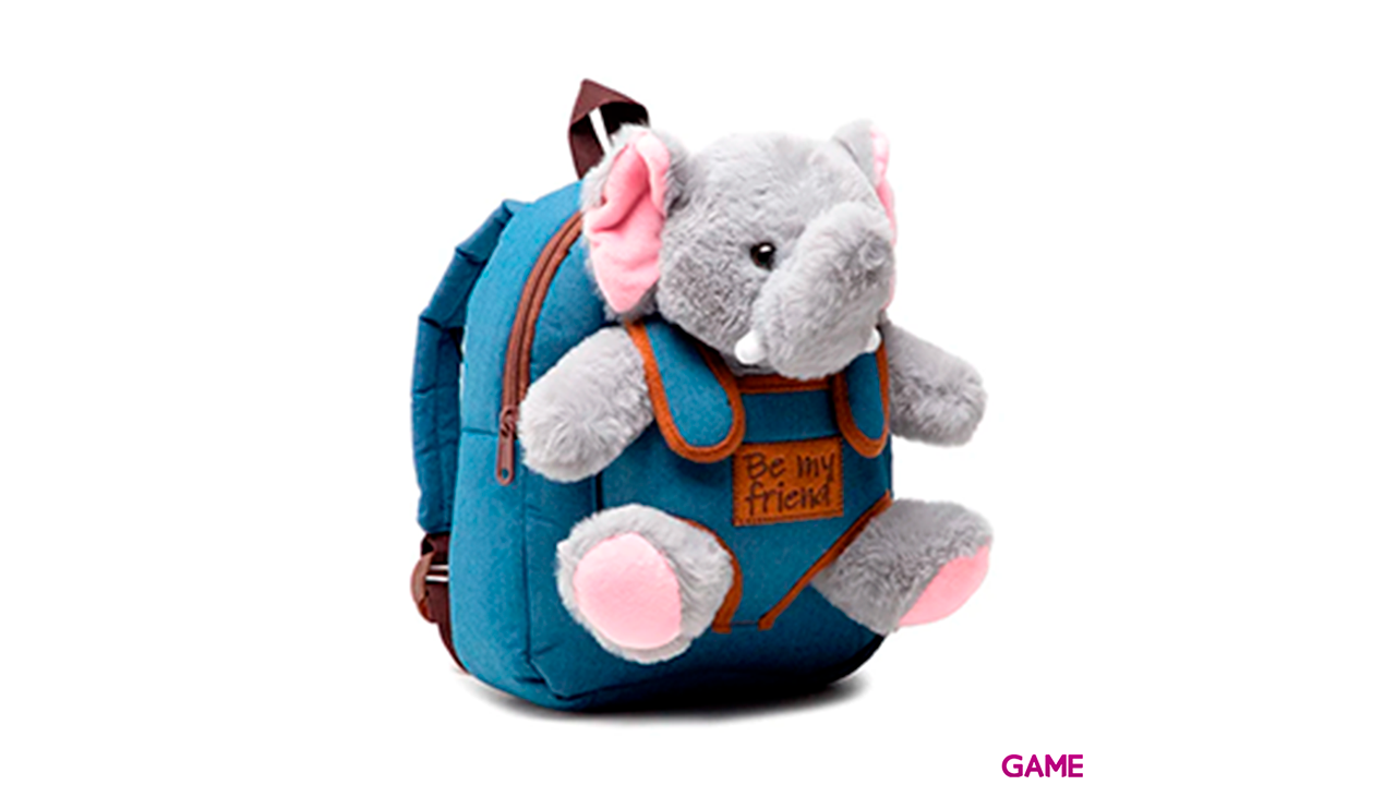 Mochila peluche Elefante Allie 26cm-0