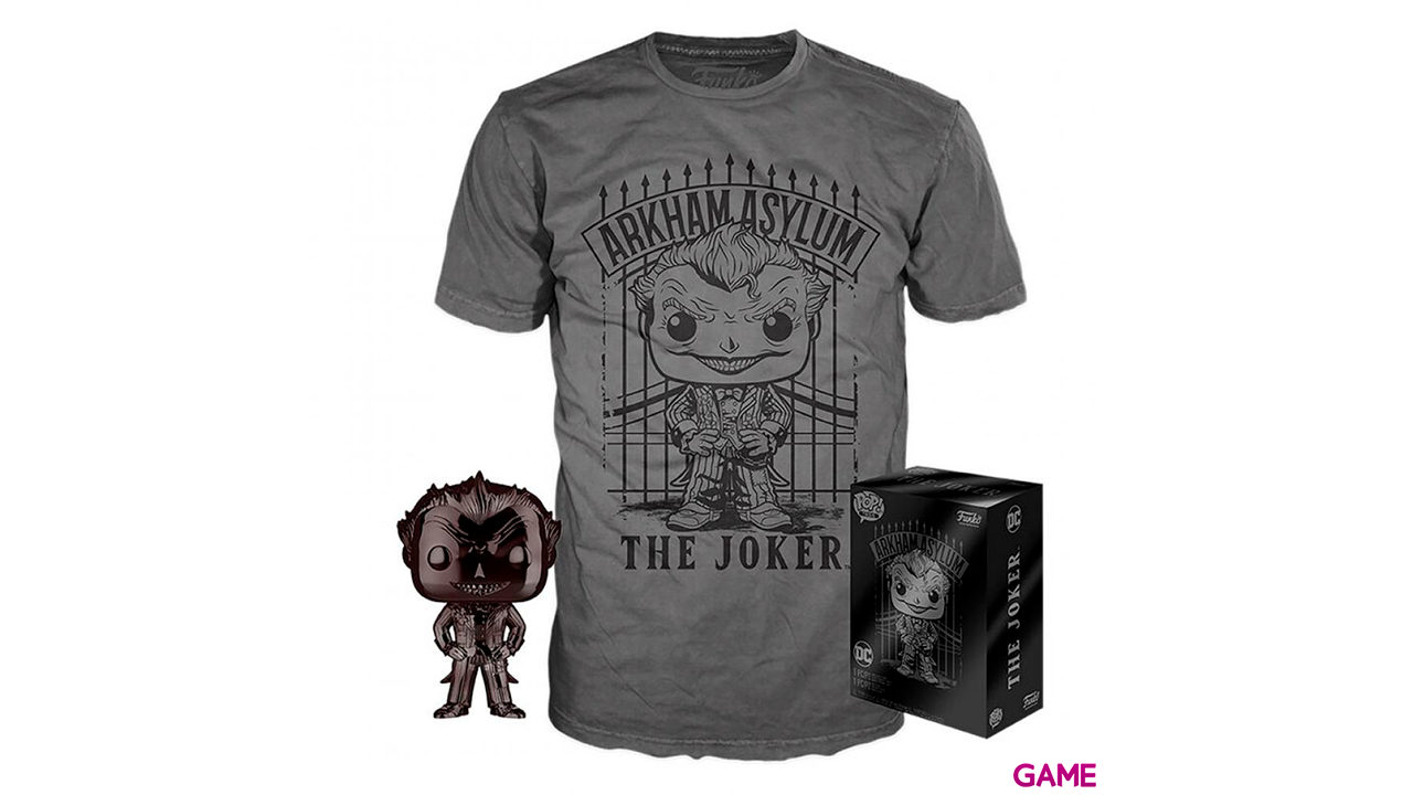 Set figura POP Tee DC Comics The Joker Exclusive Talla M-0
