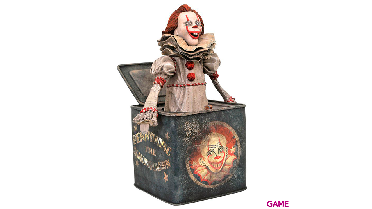 Figura diorama Pennywise en Caja Sorpresa It Chapter 2 23cm-0