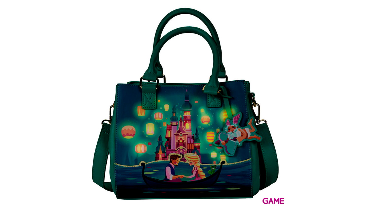 LoungeFly Castillo Rapunzel Enredados Disney - Bandolera-4