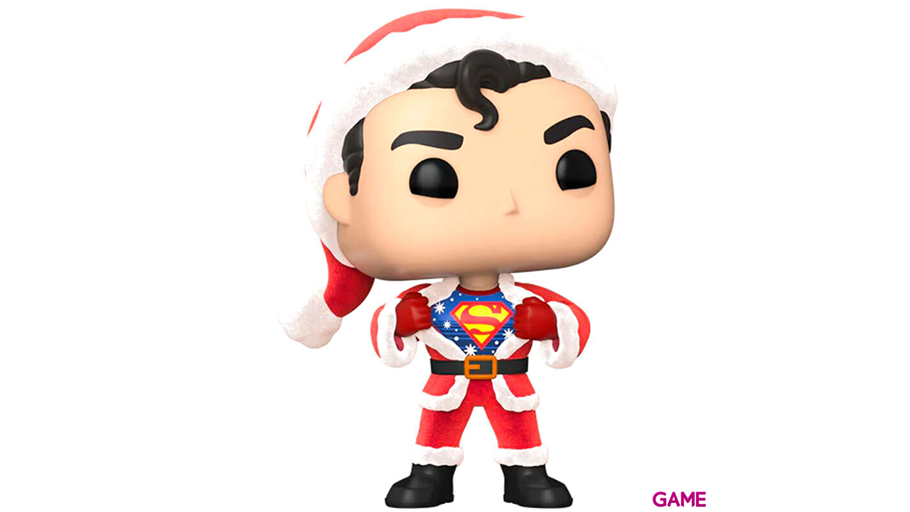 Set figura POP Tee DC Comics Superman Exclusive Flocked Talla S-2