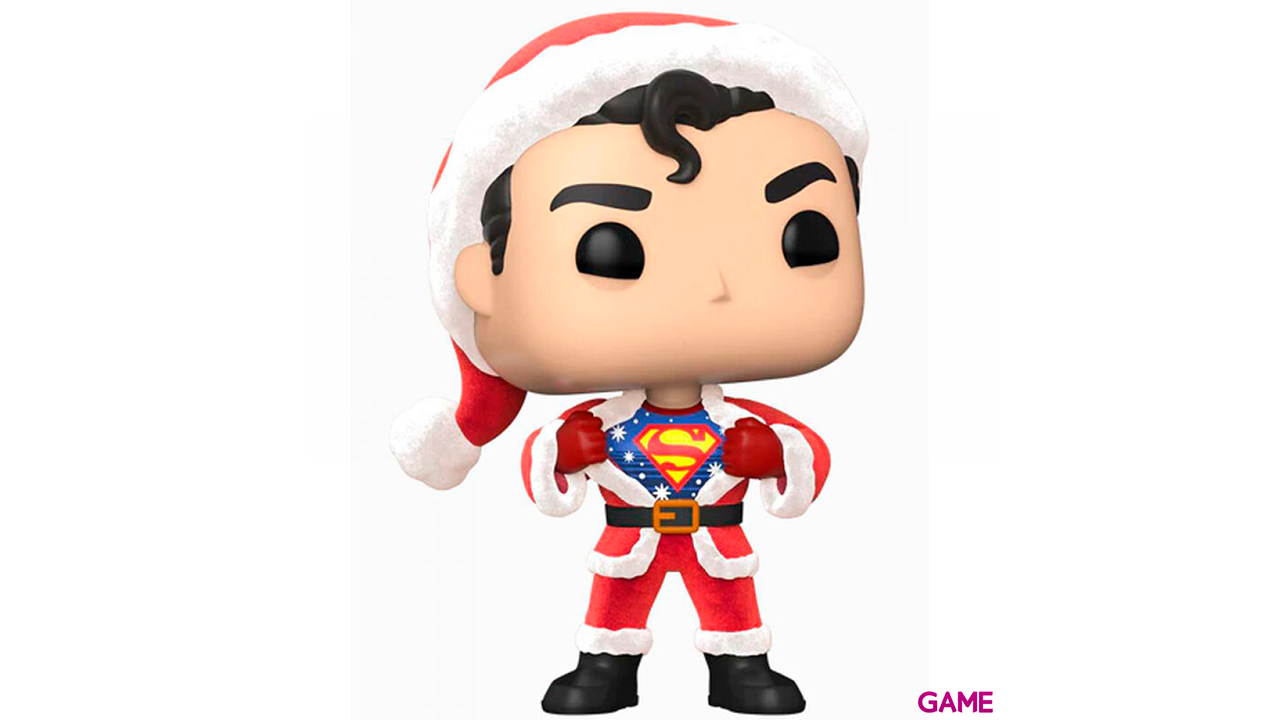 Set figura POP Tee DC Comics Superman Exclusive Flocked Talla L-3