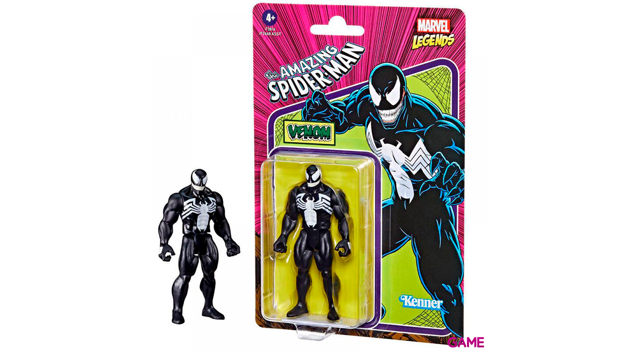 Figura Venom Retro The Amazing Spiderman Marvel Legends 9,5cm-0