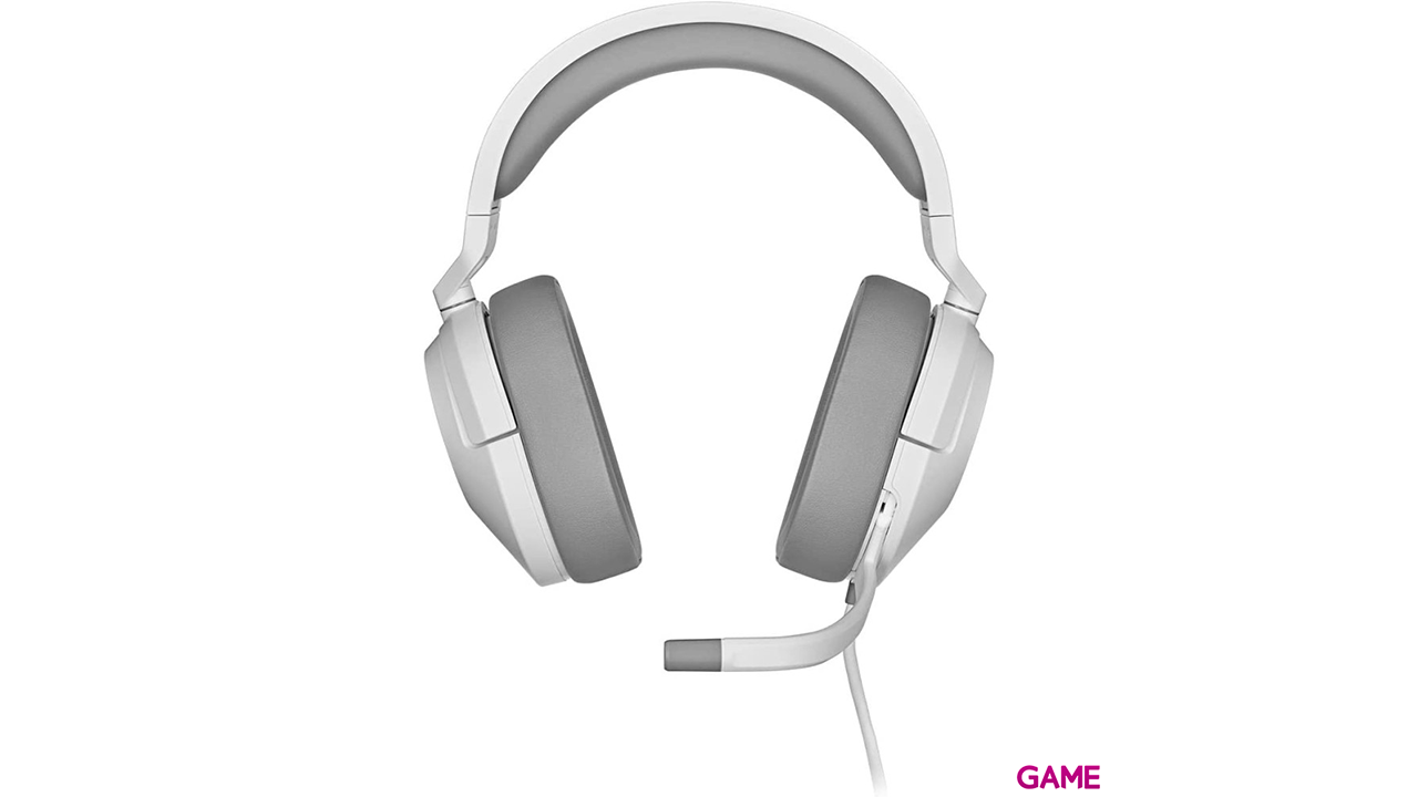 Corsair HS55 Estereo Blanco PC-PS4-PS5-XBOX-NSW-MOVIL - Auriculares Gaming-1
