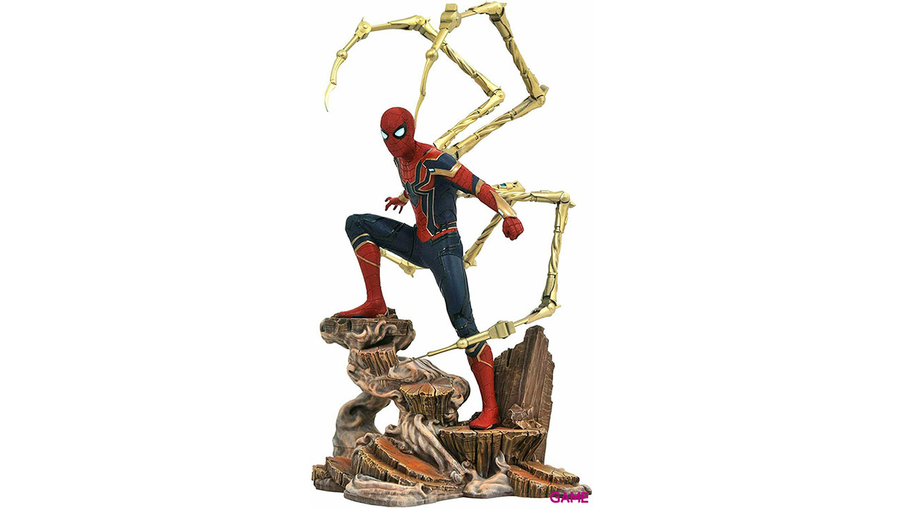 Figura diorama Iron Spiderman Avengers Infinity War Marvel 23cm-1
