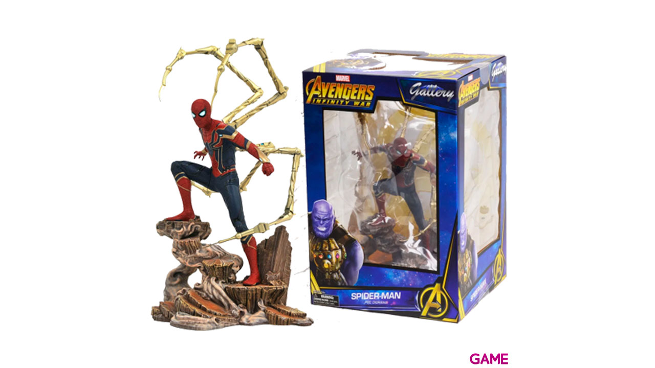 Figura diorama Iron Spiderman Avengers Infinity War Marvel 23cm-3