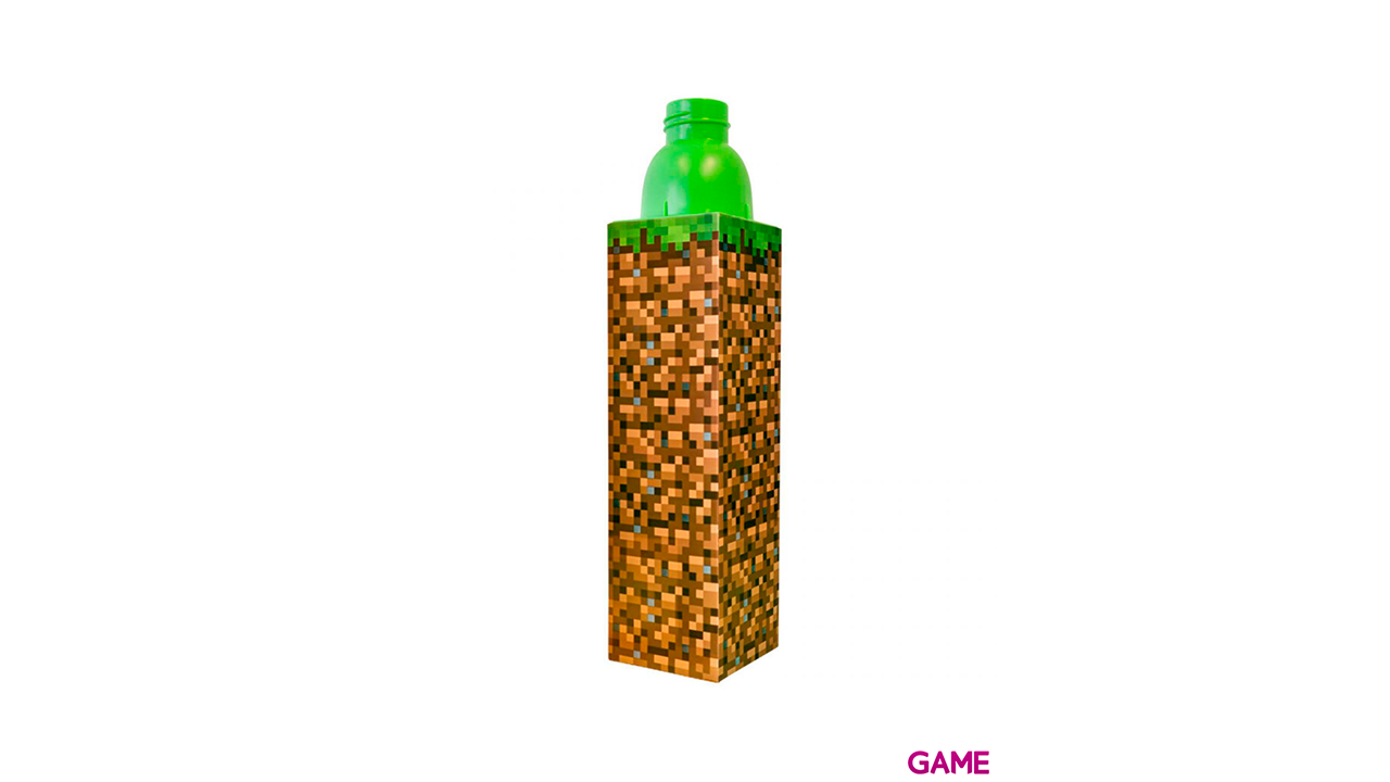 Botella cuadrada Minecraft Pixelada de 650 ml-1