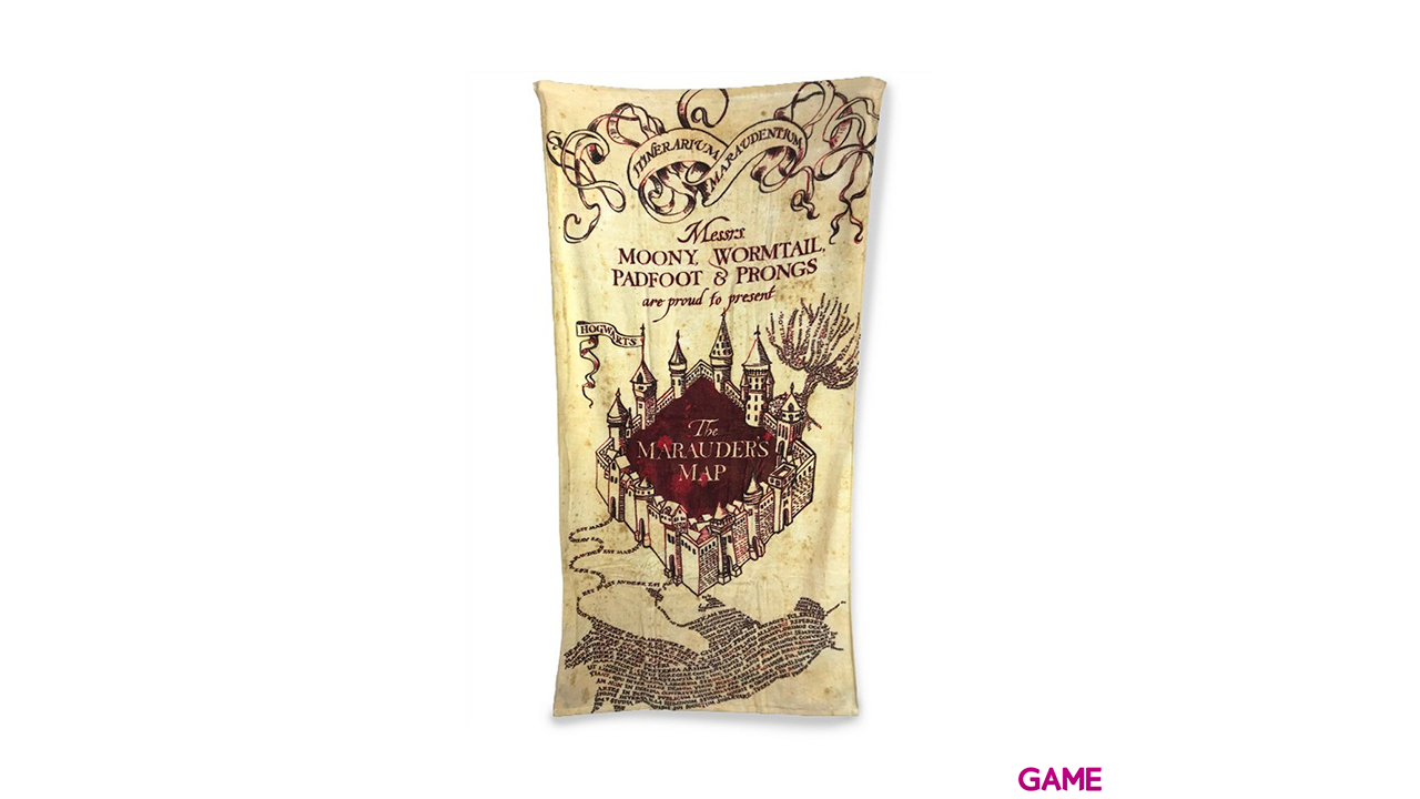 Toalla Marauders Map Harry Potter algodon-0