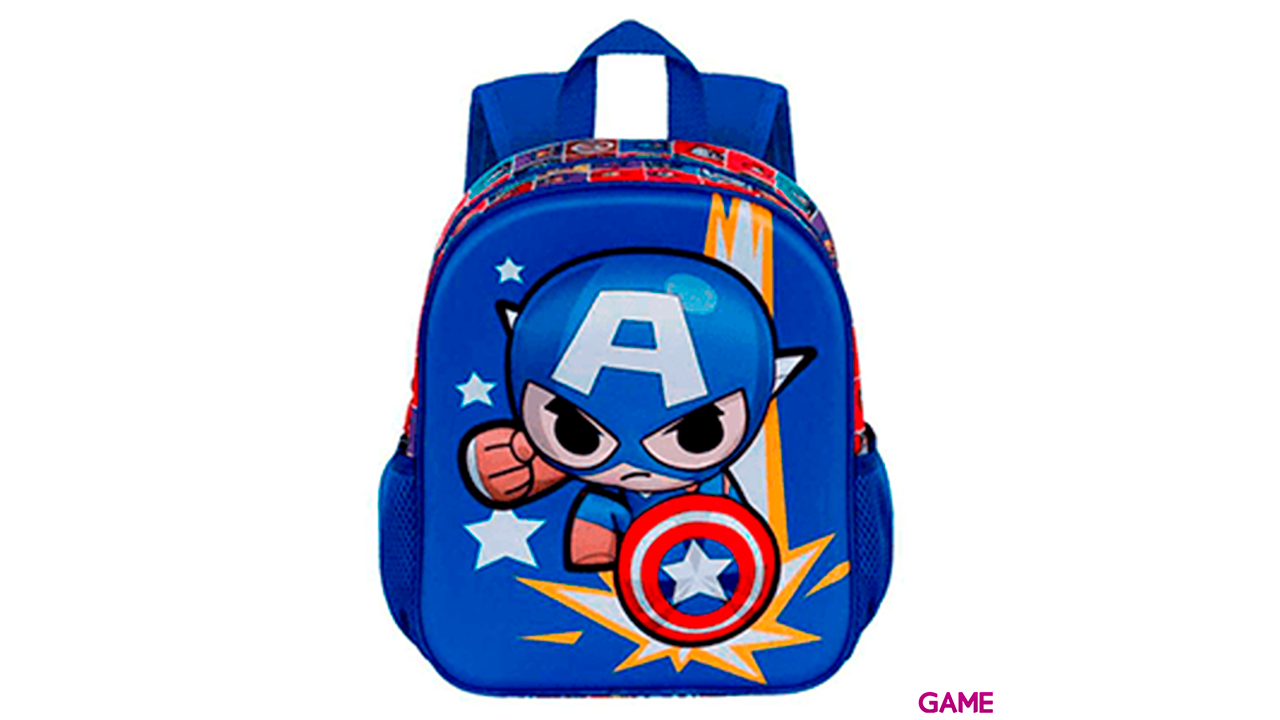 Mochila 3D Punch Capitan America Vengadores Avengers Marvel 31cm-0