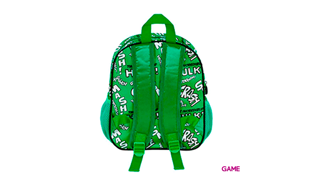 Mochila 3D Pequeña Hulk Greenmass Vengadores Avengers Marvel 31cm-2