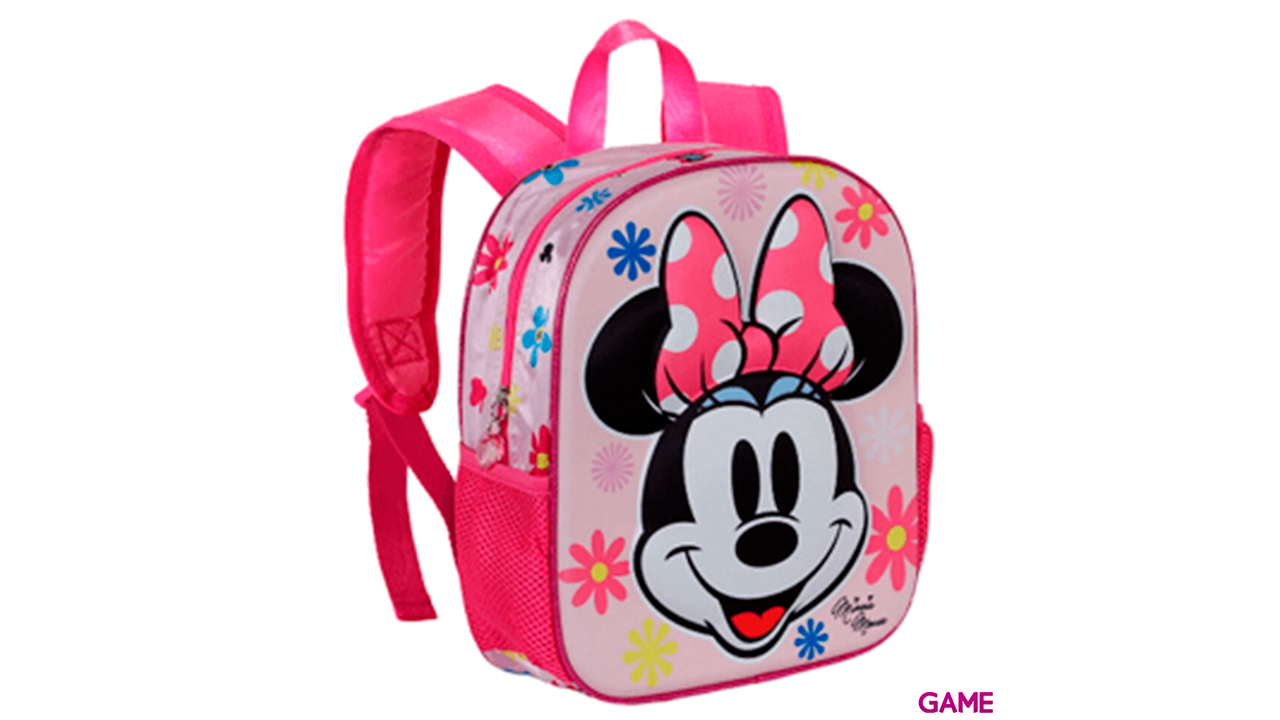 Mochila 3D Floral Minnie Disney 31cm-1