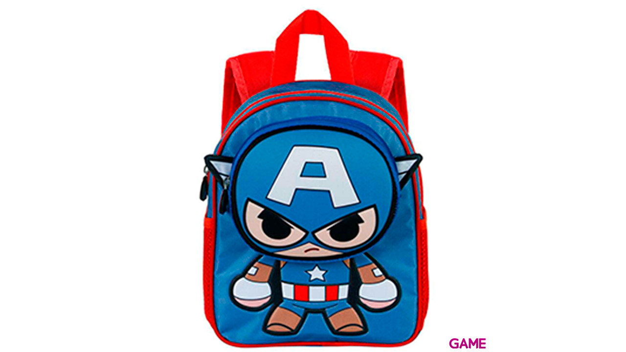 Mochila Bobblehead Capitan America Vengadores Avengers Marvel 28cm-0