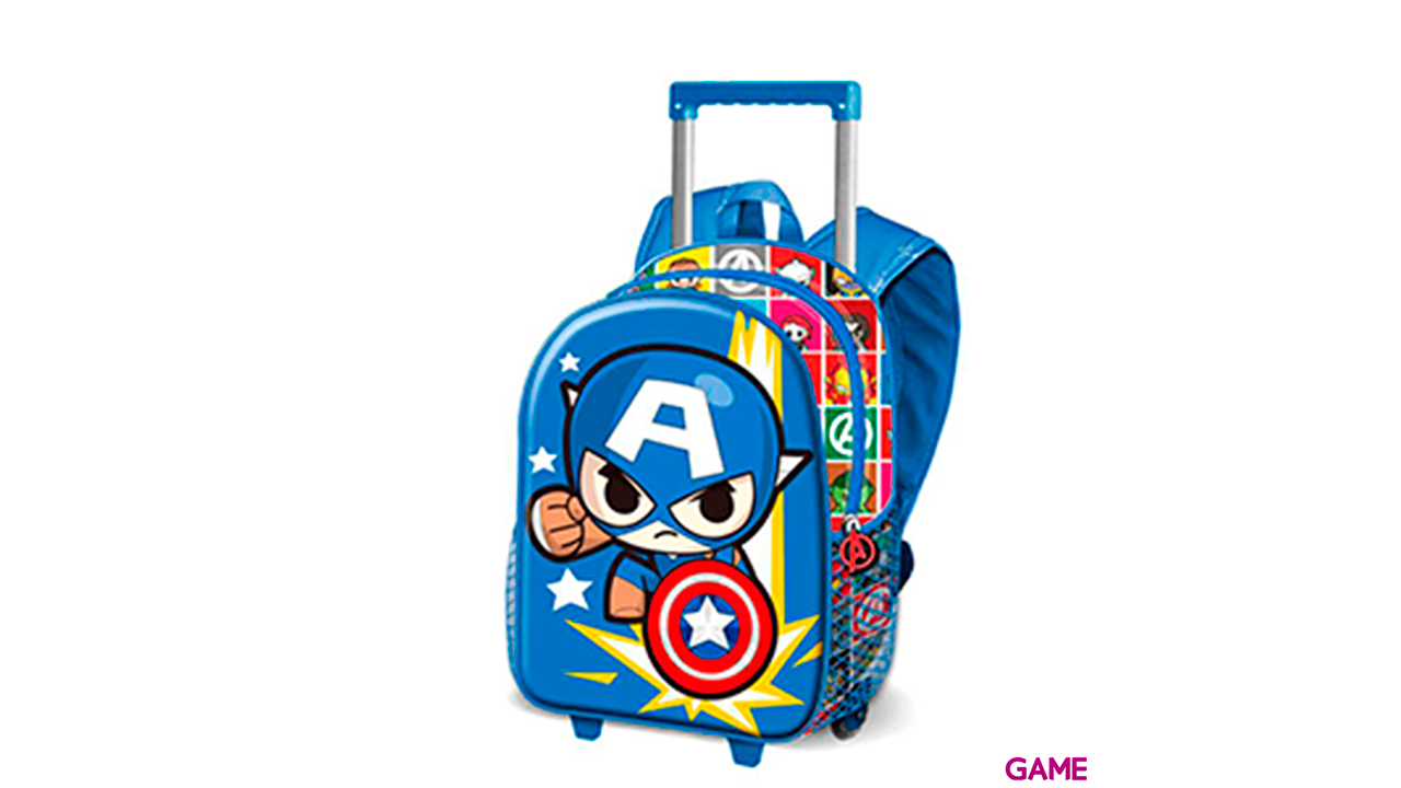 Trolley 3D Punch Capitan America Vengadores Avengers Marvel 34cm-0