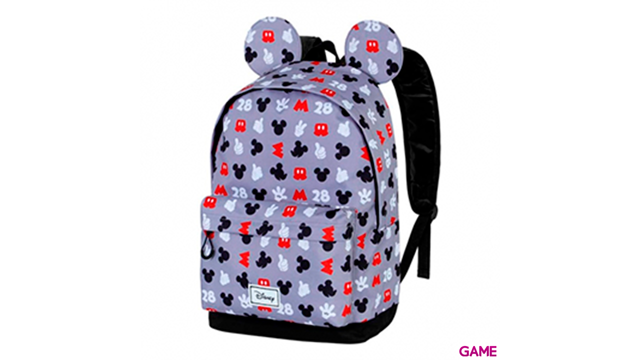 Mochila Grey Mickey Disney 41cm-0