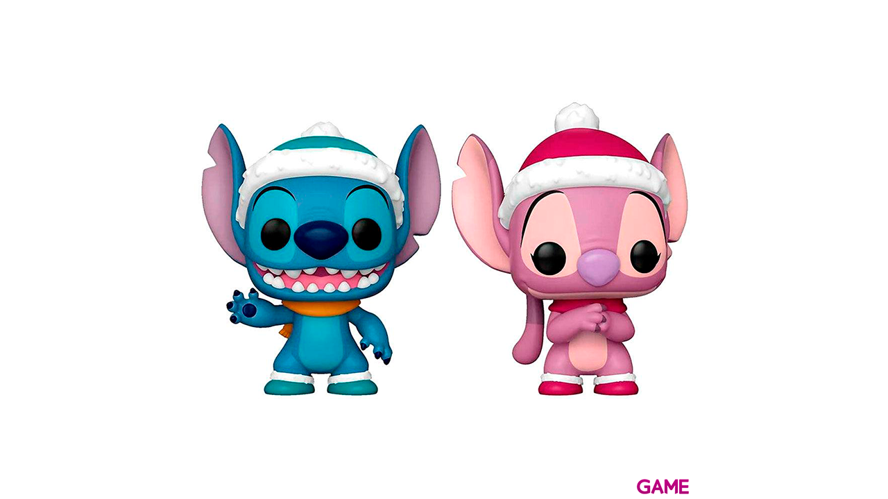 Pack 2 figuras POP Disney Lilo 38 Stitch Stitch Angel Winter-1