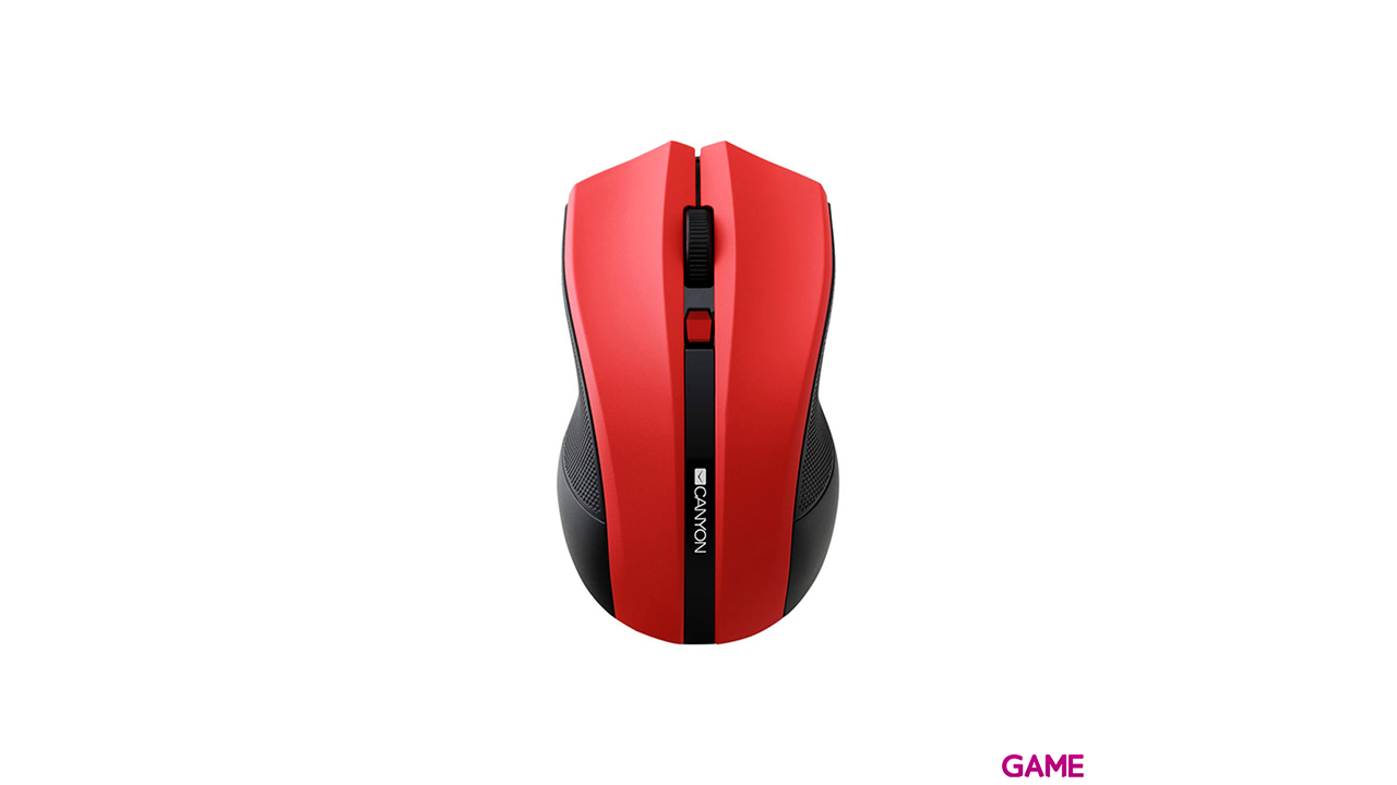 Canyon CNE-CMSW05R Inalámbrico Optico 1600DPI Rojo - Raton-1