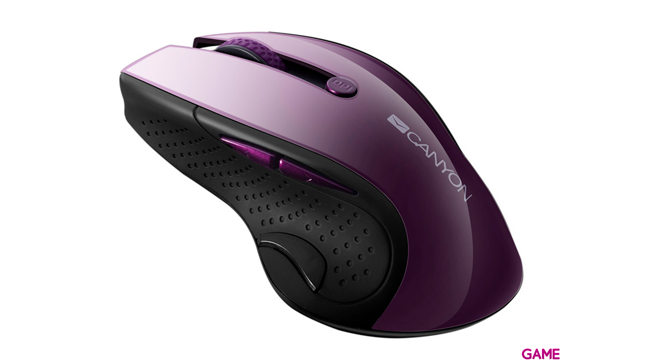 Canyon CNS-CMSW01P Inalámbrico Óptico 1600 DPI Morado - Raton-2
