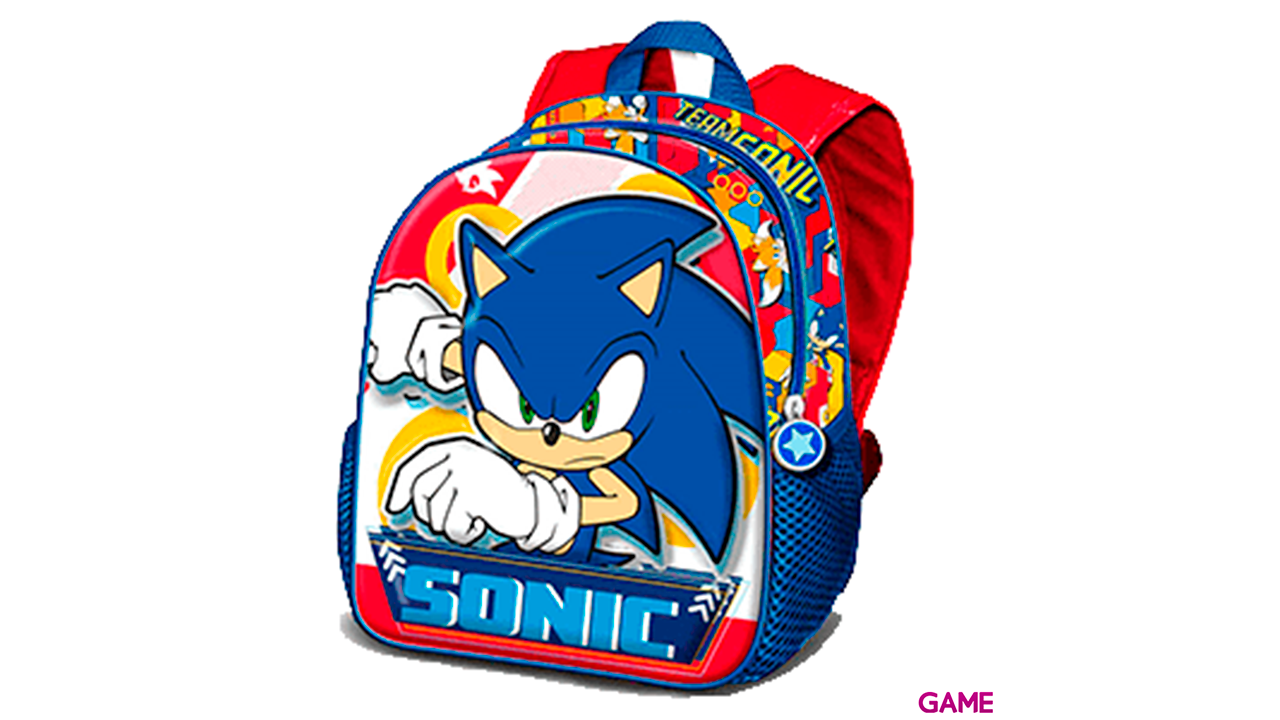 Mochila 3D Game Sonic The Hedgehog 31cm-0