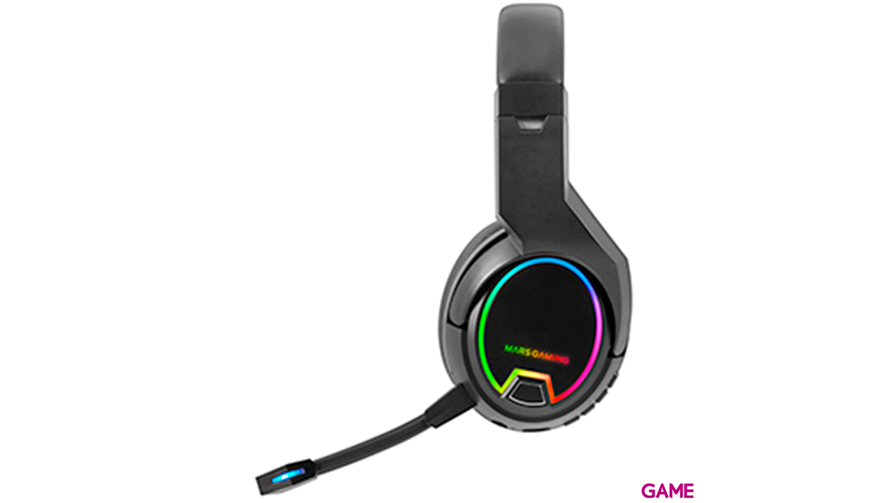 Mars Gaming MHW-100 ARGB Flow Wireless - Auriculares Gaming-1