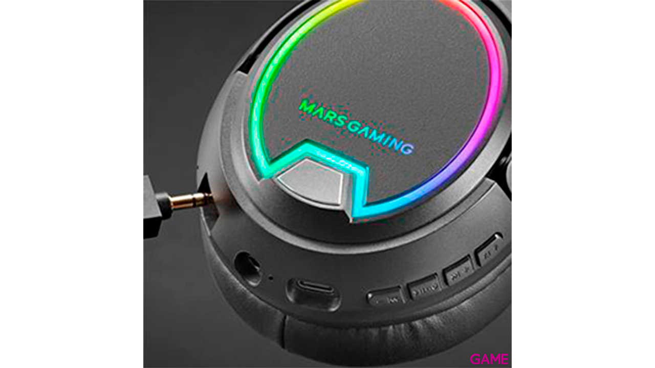 Mars Gaming MHW-100 ARGB Flow Wireless - Auriculares Gaming-2