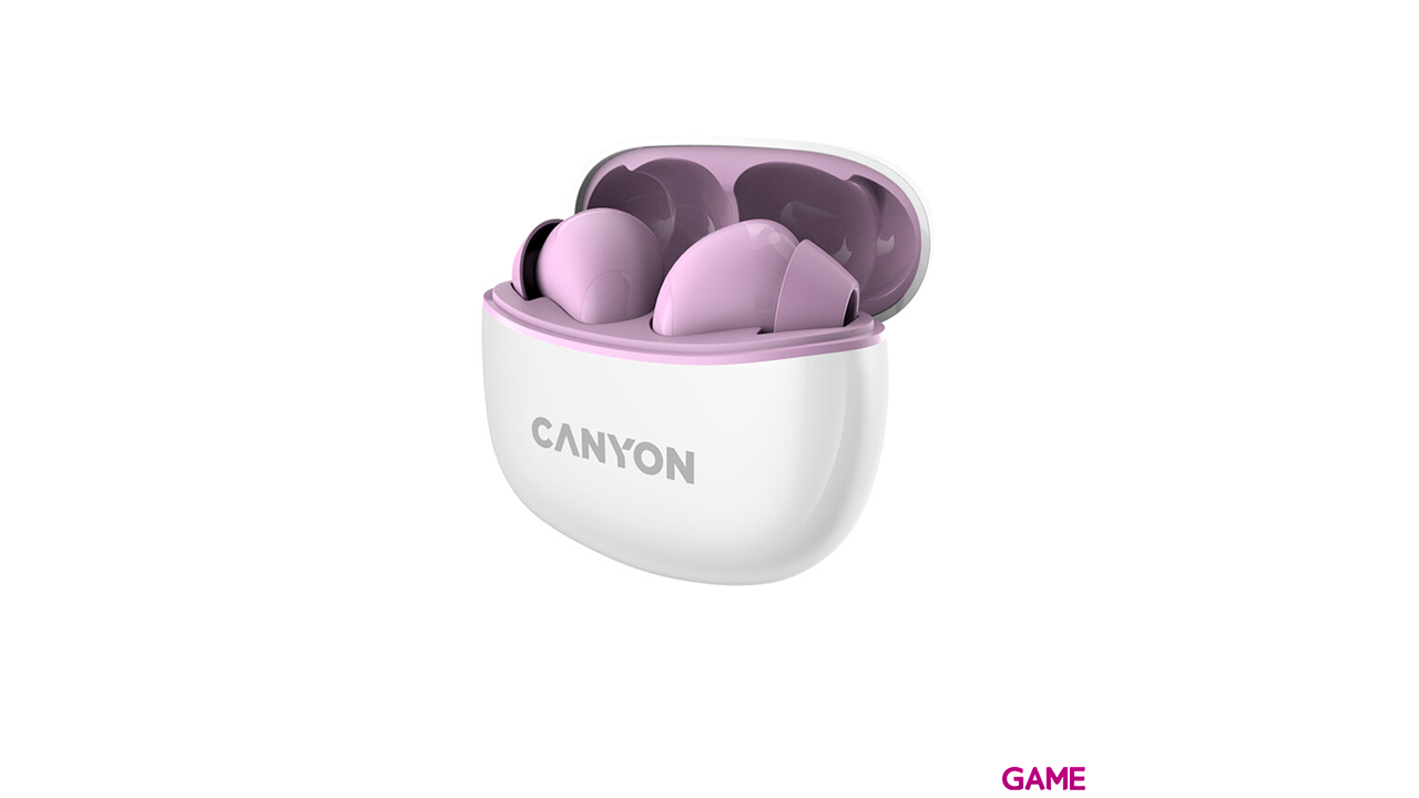 Canyon CNS-TWS5PU True Wireless BT - Estuche - Morado - Auriculares-0