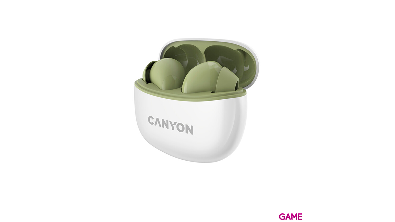Canyon CNS-TWS5GR True Wireless BT - Estuche - Verde - Auriculares-0