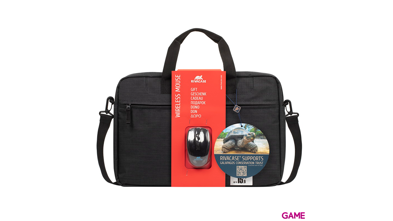Rivacase 8038 Bundle 15.6´´ + Wireless Mouse - Maletin-0