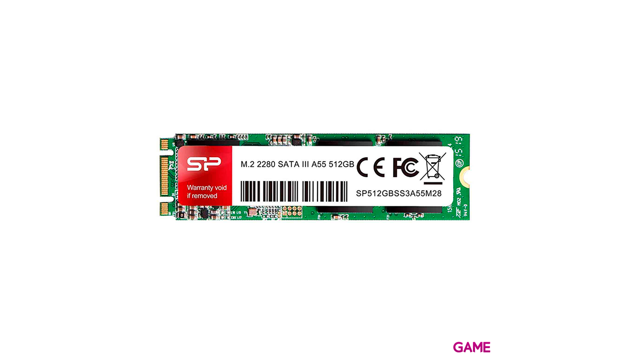 Silicon Power SP512GBSS3A55M28 unidad de estado sólido M.2 512GB Serial ATA III SLC-0