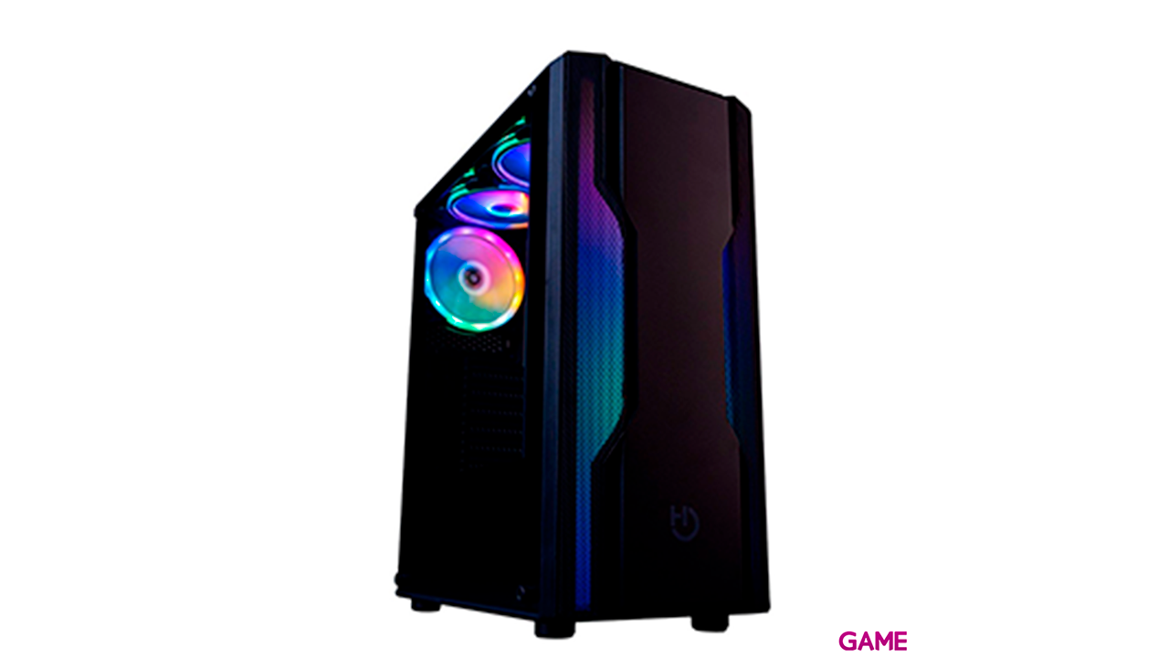 Hiditec V40 ARGB PRO Midi Tower Negro - Caja Ordenador-1