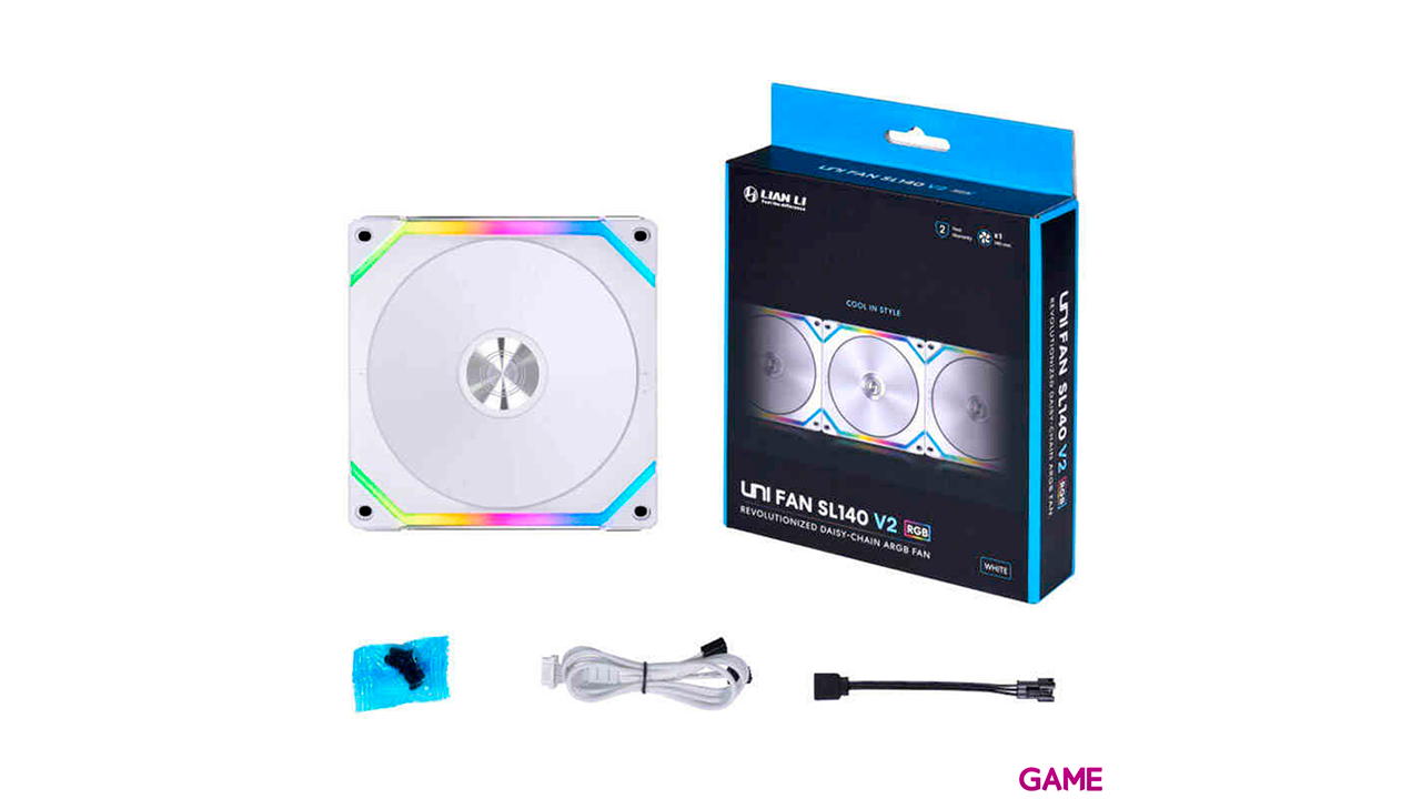 Lian Li Uni Fan SLV2 140 Blanco - Ventildor Caja-6