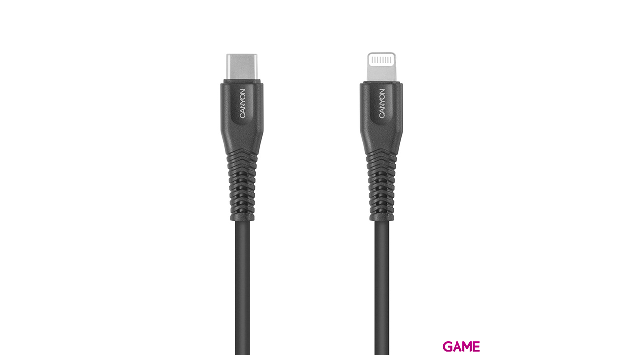 Canyon MFI-4 Lightning 1,2 m Negro - Cable-1