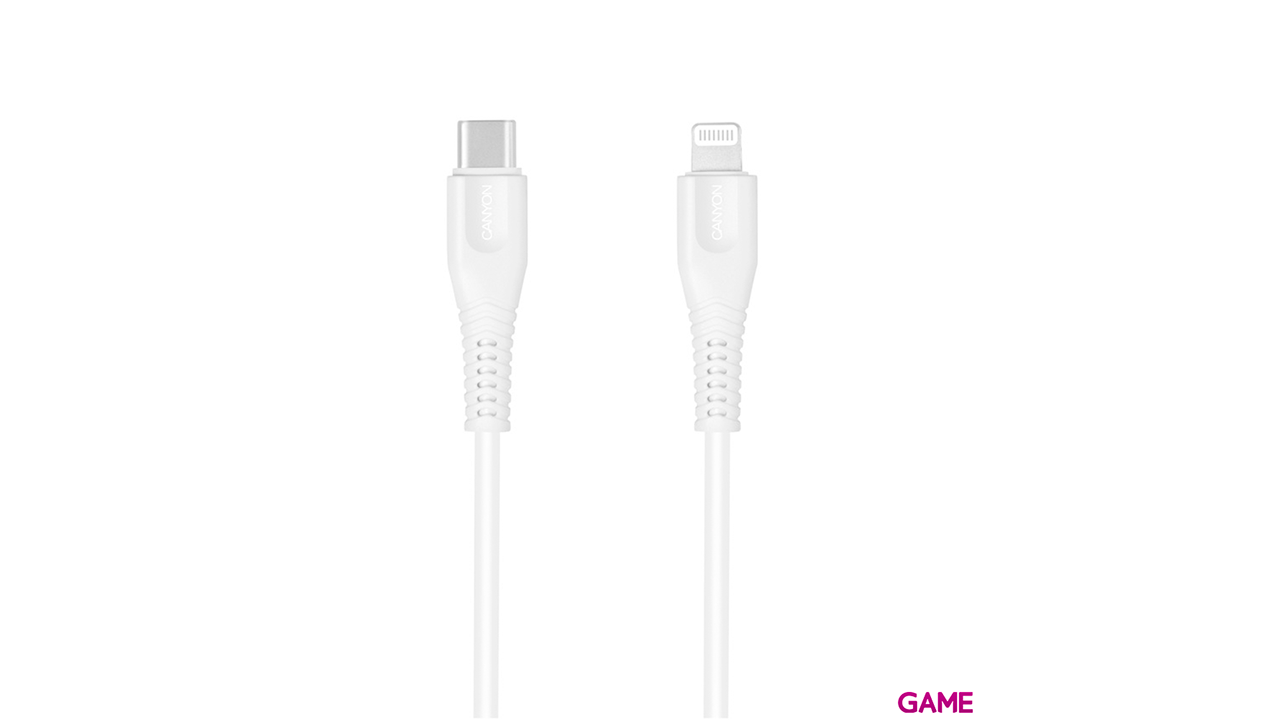 Canyon MFI-4 Lightning 1,2 m Blanco - Cable-1