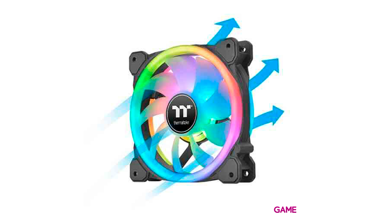 VENTILADOR 140X140 THERMALTAKE SWAFAN 14 RGB PE PACK 3UD-1