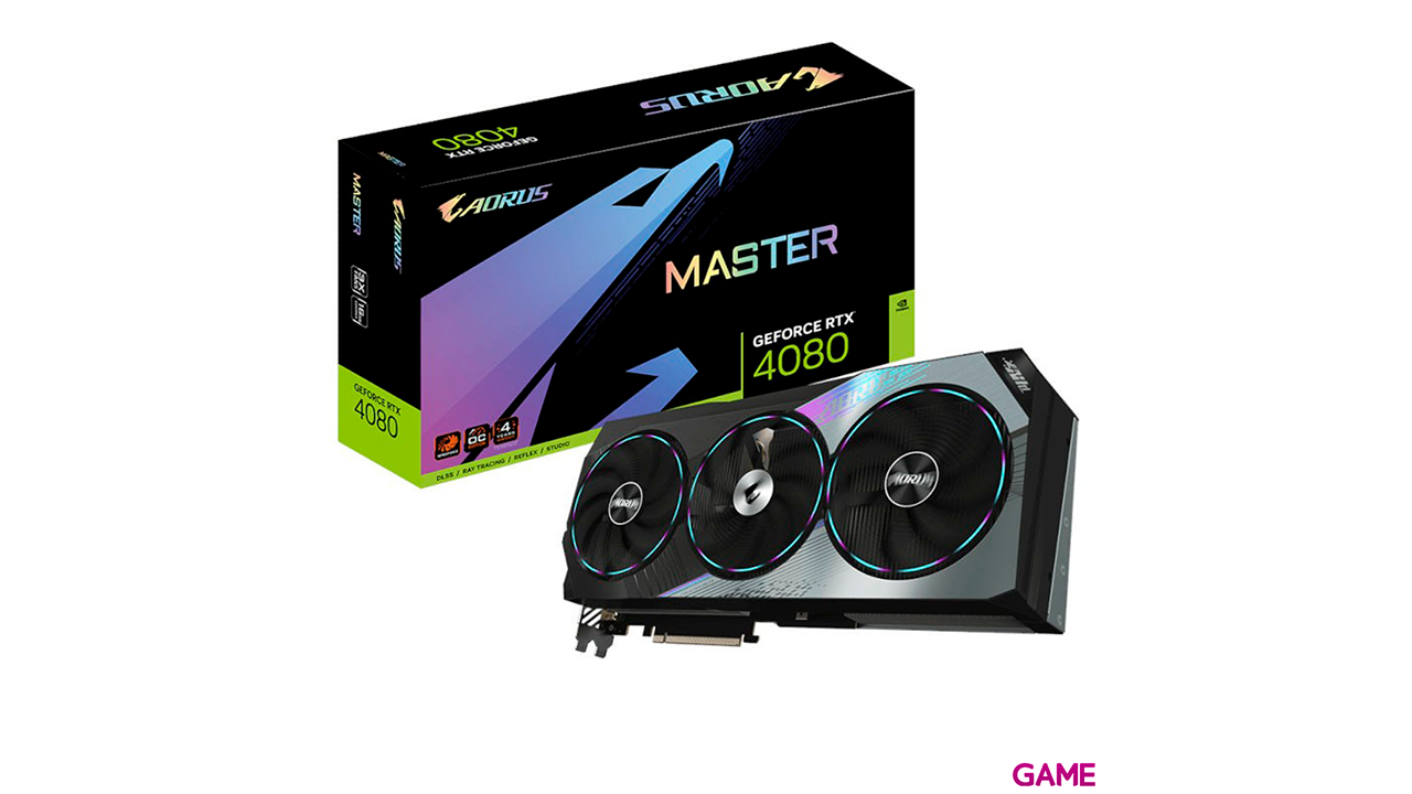Gigabyte Aorus GeForce RTX 4080 Master 16GB GDDR6X - Tarjeta Grafica Gaming-0