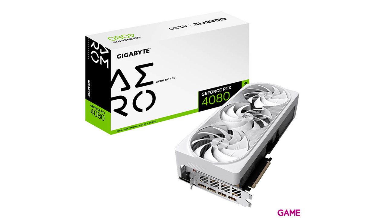 Gigabyte GeForce RTX 4080 Aero OC 16GB GDDR6X DLSS3 - Tarjeta Grafica Gaming-0
