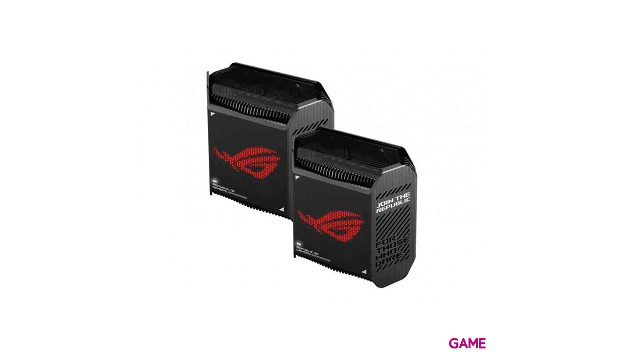 ASUS ROG Rapture GT6 (B-2-PK) Tribanda (2,4 GHz/5 GHz/5 GHz) Wi-Fi 6 (802.11ax) Negro 2Uds - Router-0