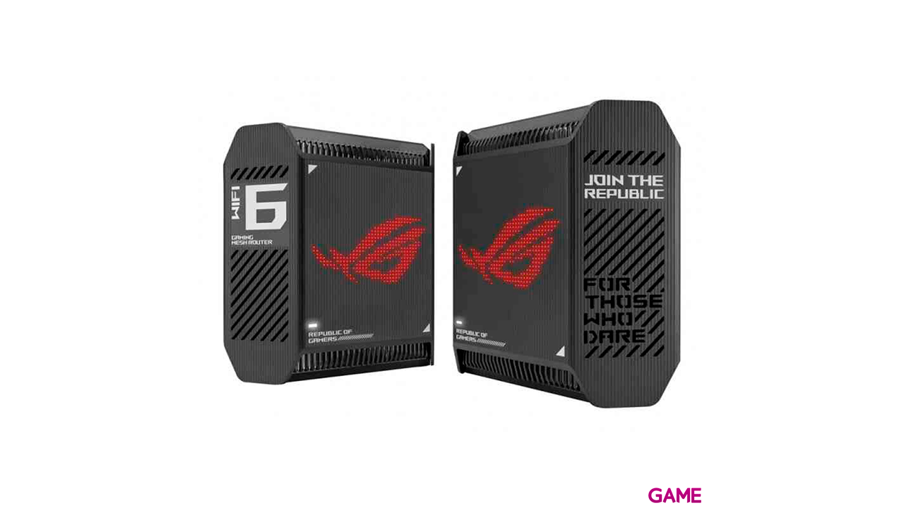 ASUS ROG Rapture GT6 (B-2-PK) Tribanda (2,4 GHz/5 GHz/5 GHz) Wi-Fi 6 (802.11ax) Negro 2Uds - Router-2