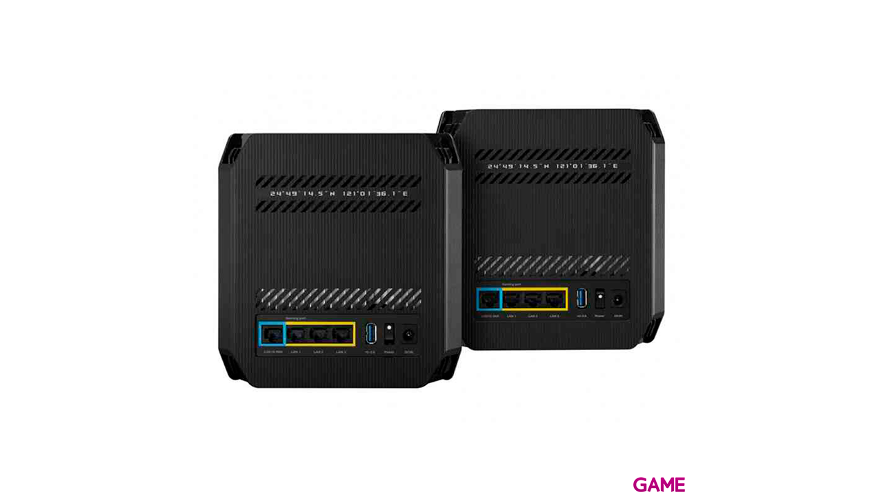 ASUS ROG Rapture GT6 (B-2-PK) Tribanda (2,4 GHz/5 GHz/5 GHz) Wi-Fi 6 (802.11ax) Negro 2Uds - Router-5