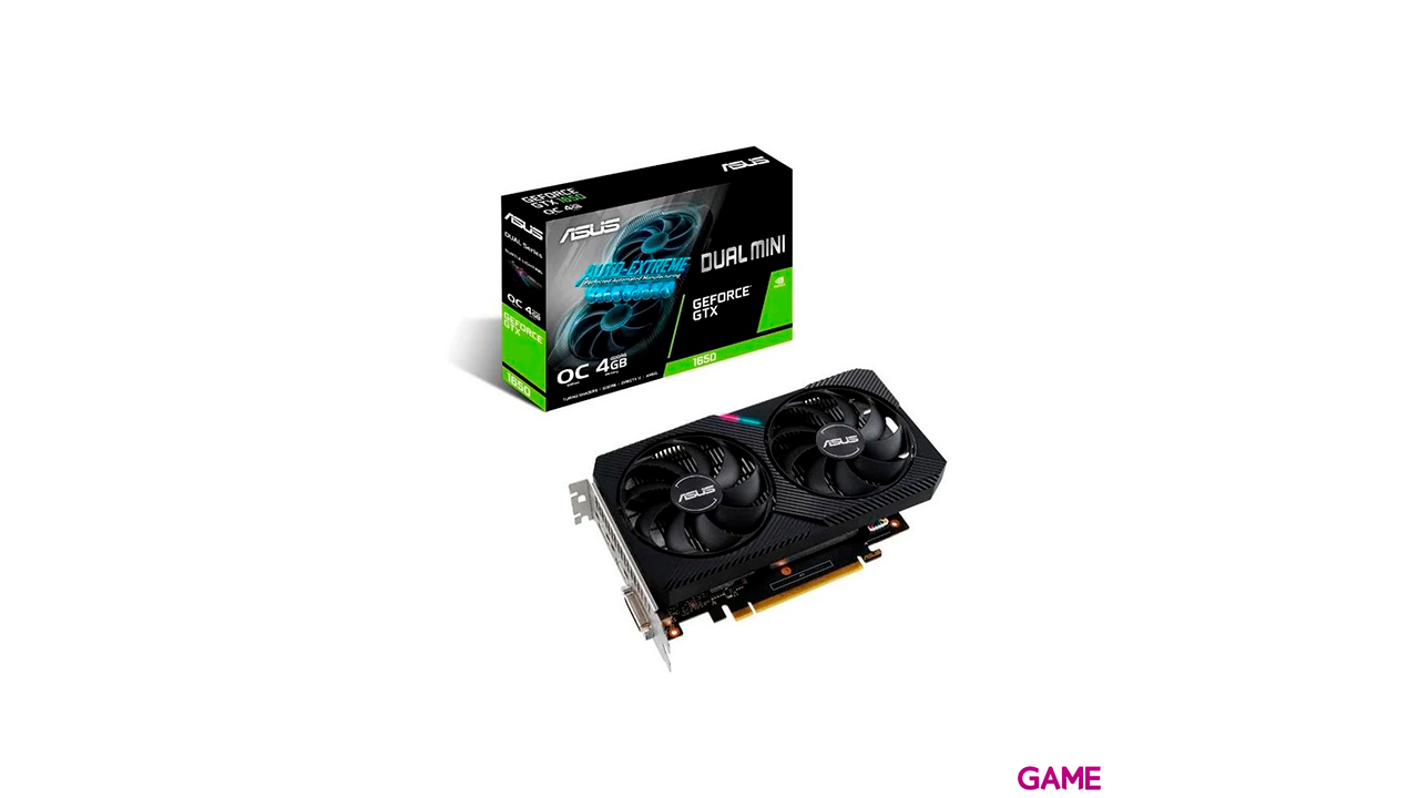 Asus GeForce GTX DUAL-GTX1650-O4GD6-MINI-CSM 4GB DDR6 - Tarjeta Grafica Gaming-0