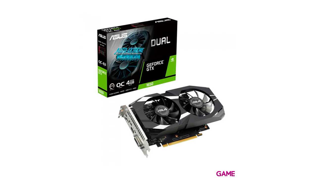 Asus Dual -GTX1650-O4GD6-P-V2 GeForce GTX 1650 4 GB GDDR6 - Tarjeta Grafica Gaming-0