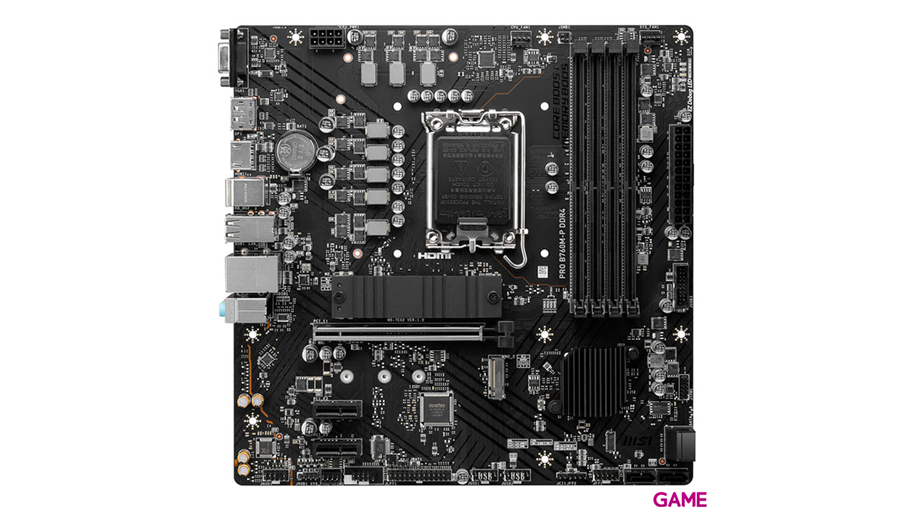 MSI Pro B760M-P DDR4 B760 LGA 1700 micro ATX - Placa Base-1