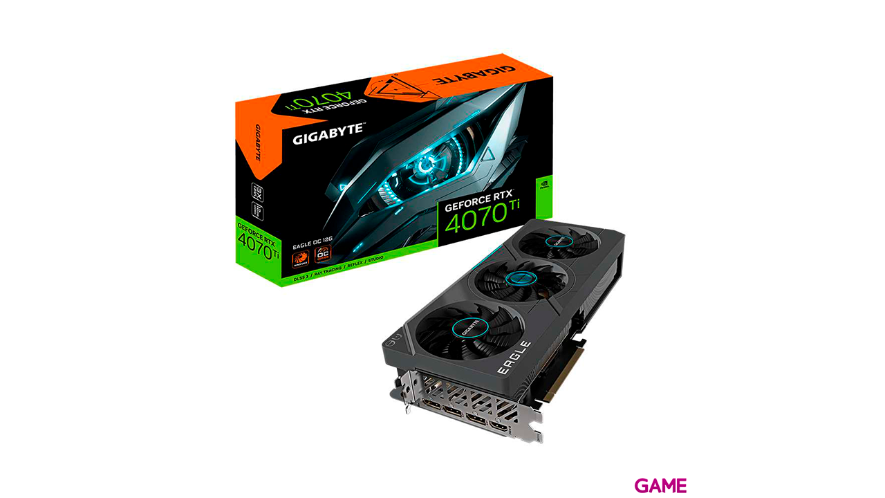 Gigabyte GeForce RTX 4070 Ti Eagle OC 12GB GDDR6X DLSS3 - Tarjeta Grafica Gaming-0