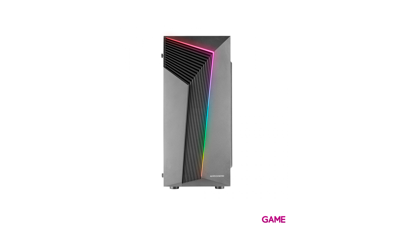 Mars Gaming MC-X7 ATX Frontal ARGB Ventana Lateral Completa Negro - Caja Ordenador-1