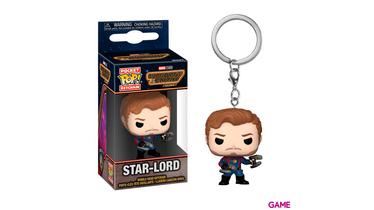 Llavero Pocket POP Marvel Guardianes de la Galaxia Star-Lord-0