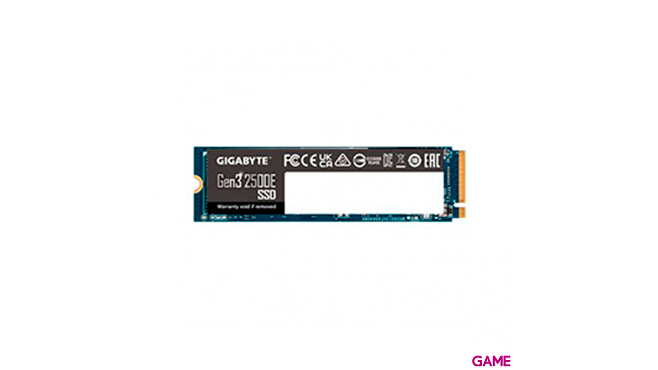 Gigabyte Gen3 2500E SSD 500GB M.2 PCI Express 3.0 NVMe - Disco Duro-1