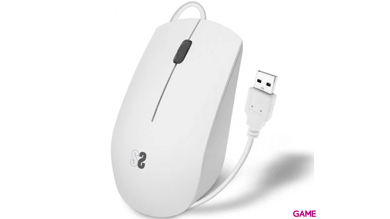 Subblim Business Silencioso USB 1200 DPI Blanco - Raton-0