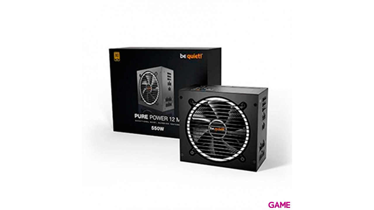 be quiet! Pure Power 12 M 550W 20+4 pin ATX Negro - Fuente Alimentación-1