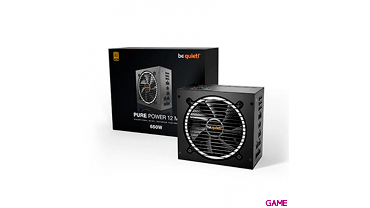 be quiet! Pure Power 12 M 650W 20+4 pin ATX Negro - Fuente Alimentacion-1